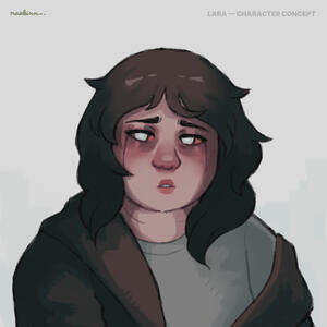 Design de personagem da Lara